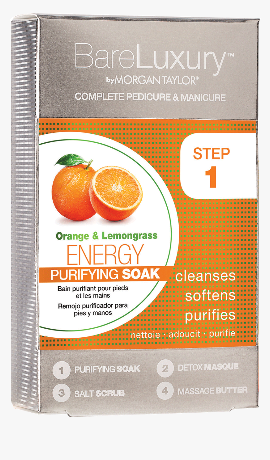 Orange & Lemongrass Bare - Bare Luxury By Morgan Taylor, HD Png Download