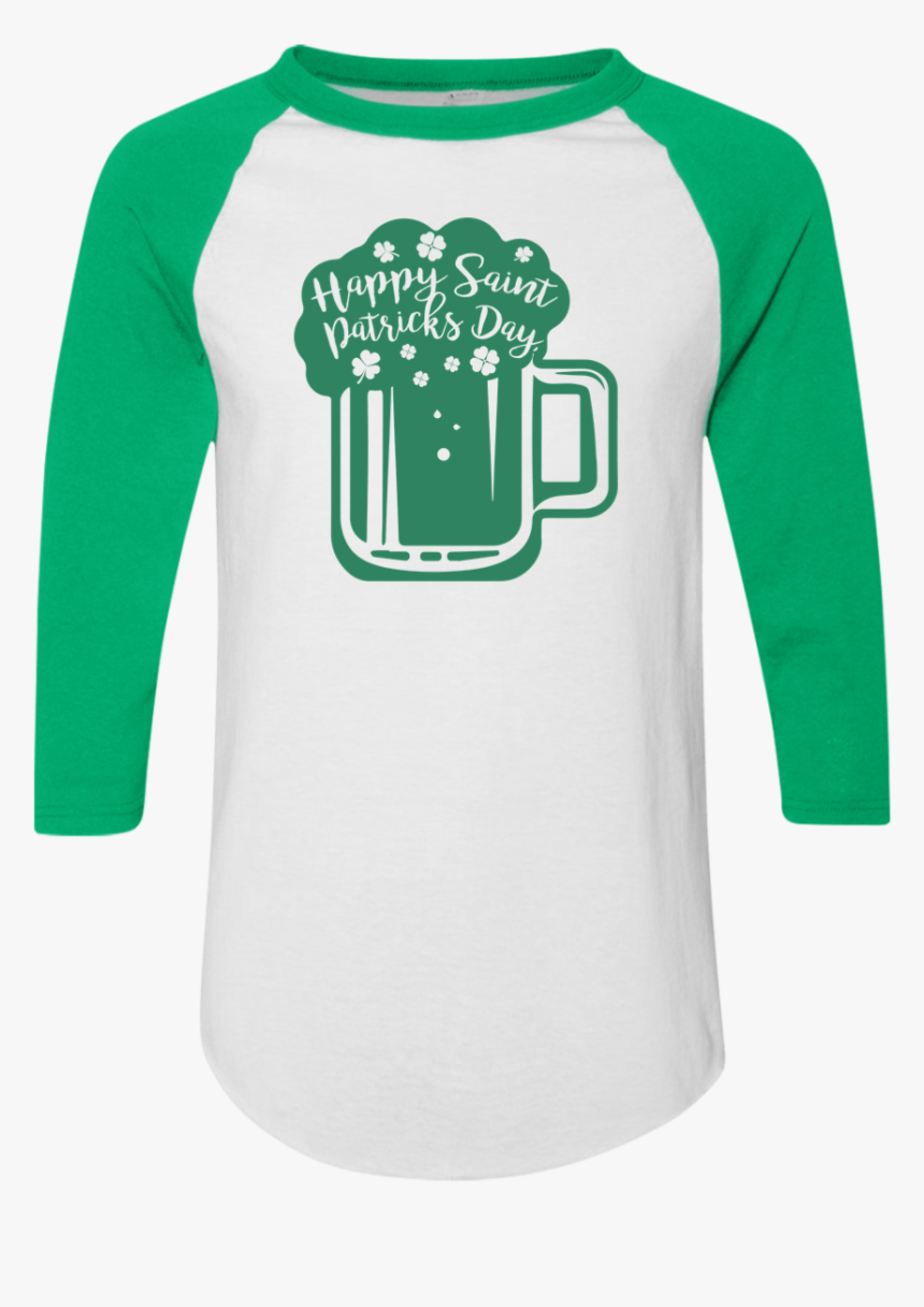 Happy Saint Patrick S Day Beer 3/4 Sleeve - T-shirt, HD Png Download