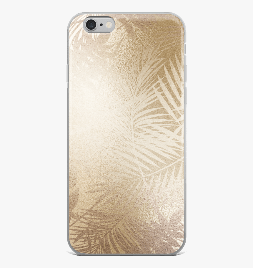 Gold Tropical Leaves Iphone Case - Mobile Phone Case, HD Png Download