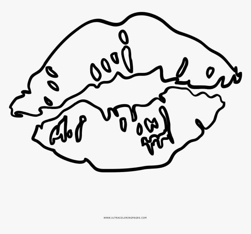Beso Página Para Colorear - Da Colorare Bacio, HD Png Download