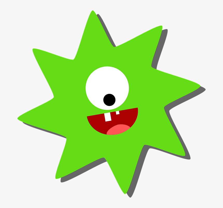 Computer Virus Cliparts 26, Buy Clip Art - Hastalık Yapan Virüs Maskeleri, HD Png Download