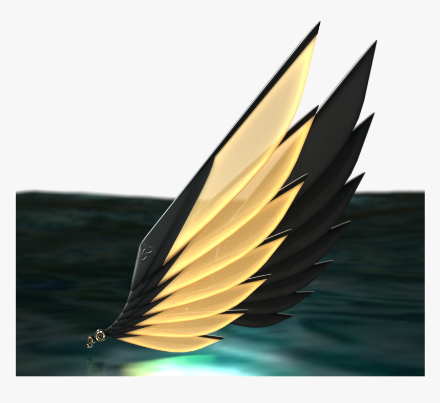 E V E Asgard Wings Black And Glow Gold - Close-up, HD Png Download