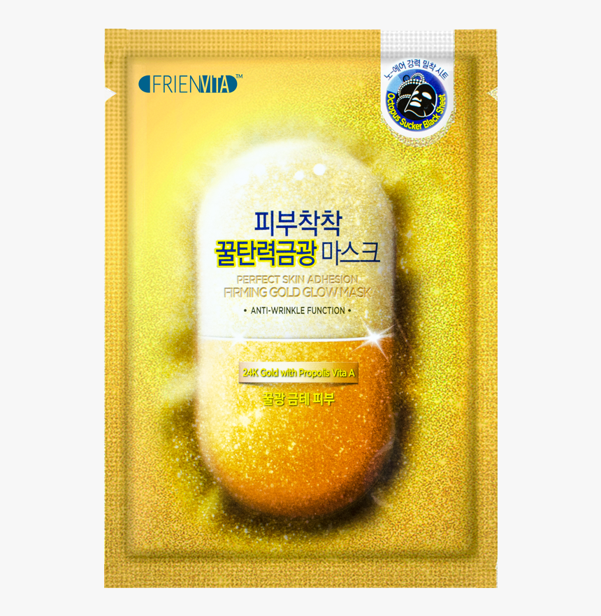 Frienvita Firming Gold Glow Mask - Perfect Skin Adhesion White Gold Glow Mask, HD Png Download