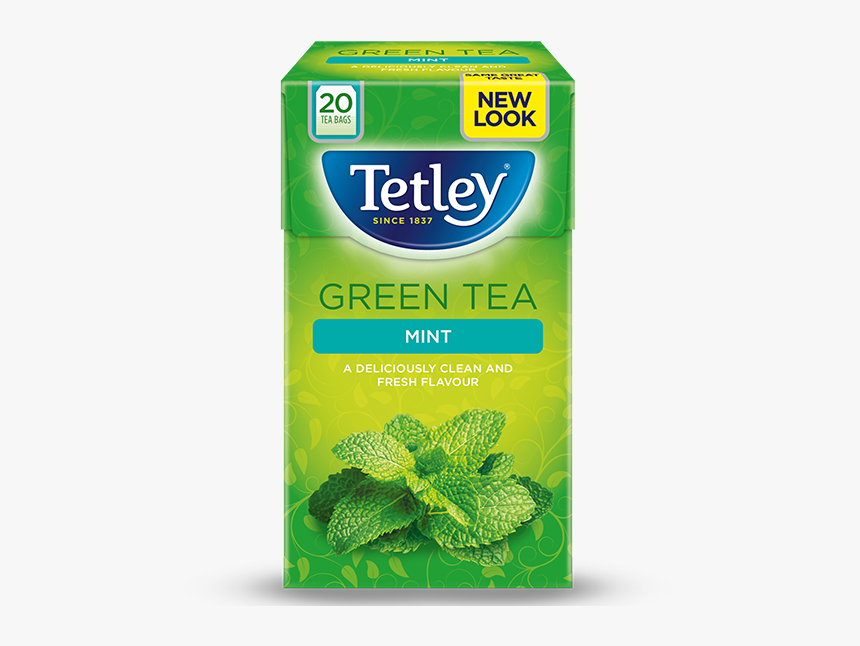 Green Tea Mint - Tetley Green Tea Mint, HD Png Download
