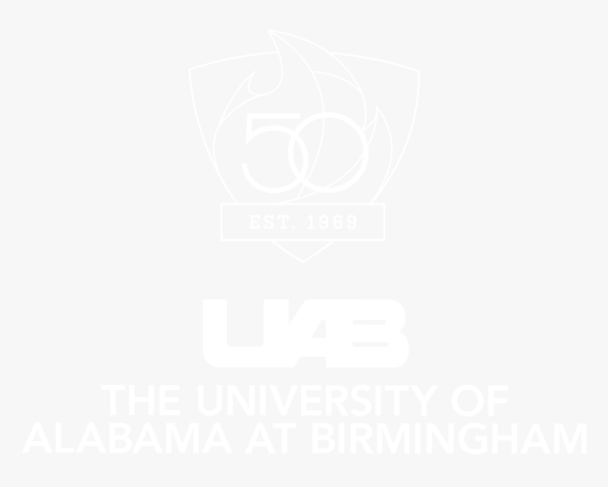 Uab 50th Logo - Johns Hopkins Logo White, HD Png Download