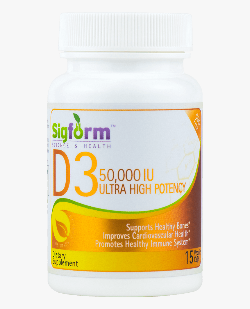 Vitamin D3 50k 15 Caps - Nutraceutical, HD Png Download
