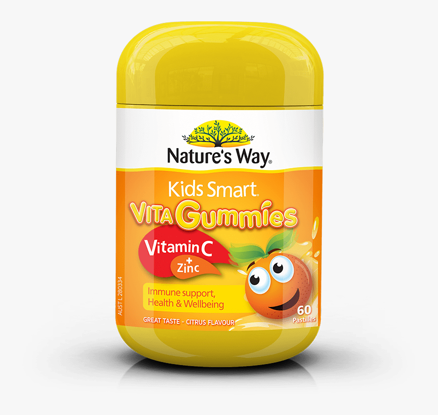 522596 Kids Smart Vita Gummies Vitamin C - Nature's Way Kids Smart Vita Gummies Vitamin C 60 Gummies, HD Png Download