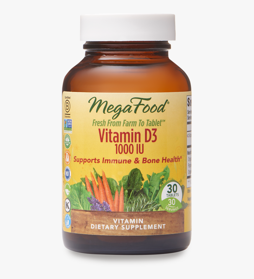 Megafood Vitamin D3 1000 Iu, HD Png Download