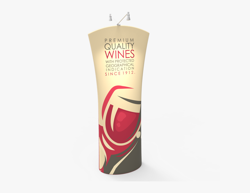 Curved Top Tension Fabric Banner Stand - Cosmetics, HD Png Download