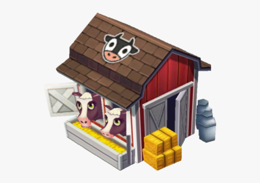 Food Street Wiki - Cow And Shed Cartoon, HD Png Download