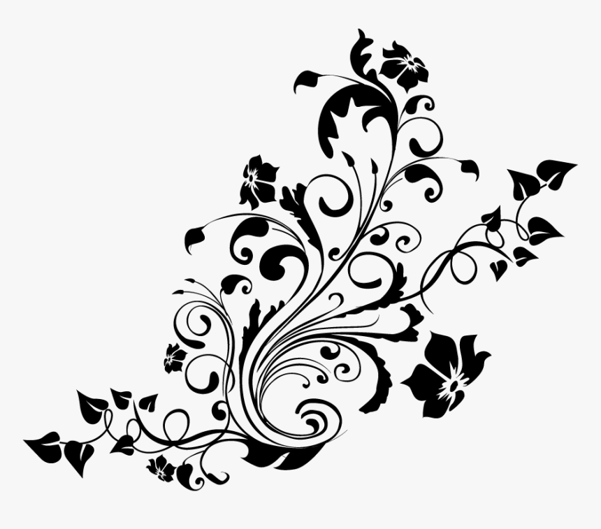 Pattern Design Damask Swirl Floral Decoration - Wedding Background Design Png, Transparent Png