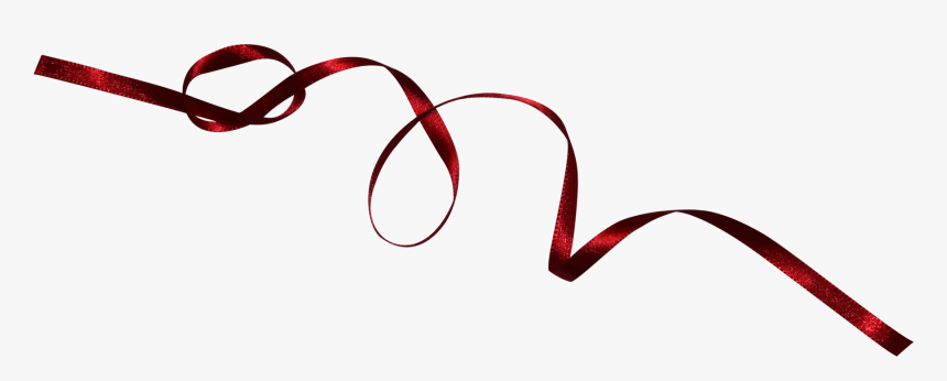 Red Ribbon Clip Art - Curling Ribbon Png, Transparent Png