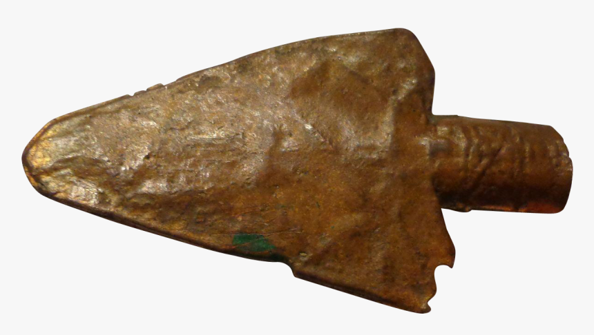 Unusual Solid Copper Arrowhead - Indian Arrow Head Png, Transparent Png