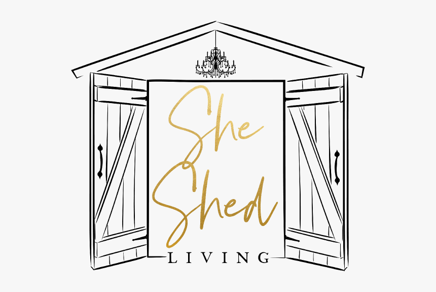 She Shed Living - She Shed In Line Art, HD Png Download