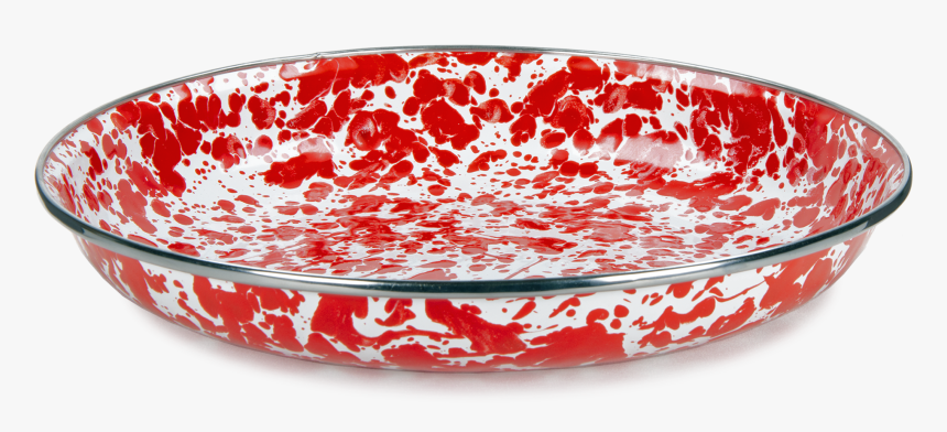 Rd04 Red Swirl Pasta Plate - Ceramic, HD Png Download