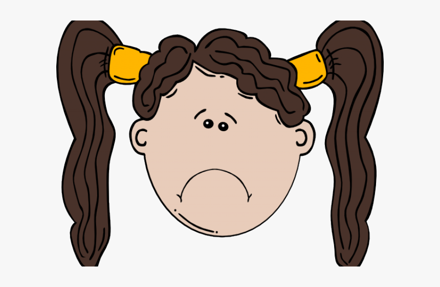 girl sad face clipart