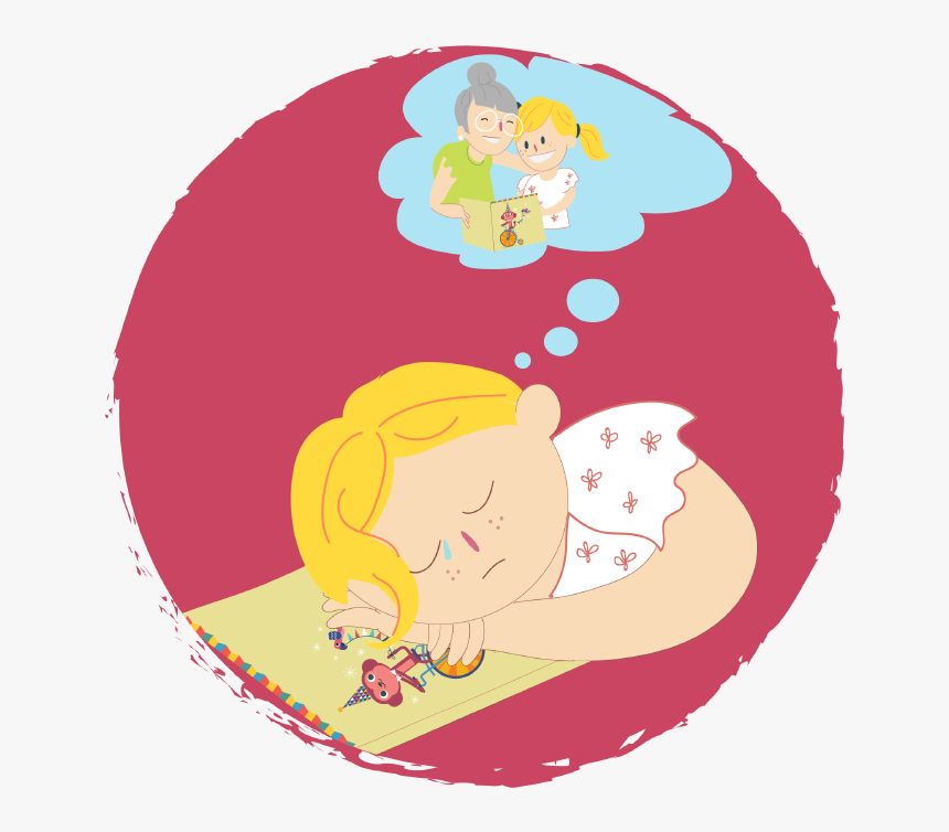 Sad Girl Dreaming About Spending Time With Her Grandma, HD Png Download