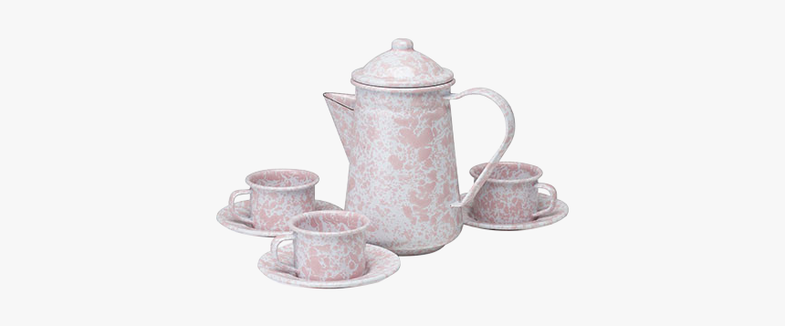 Children S Enamelware Tea Set, Splatterware Collection - Enamel Children's Tea Sets, HD Png Download