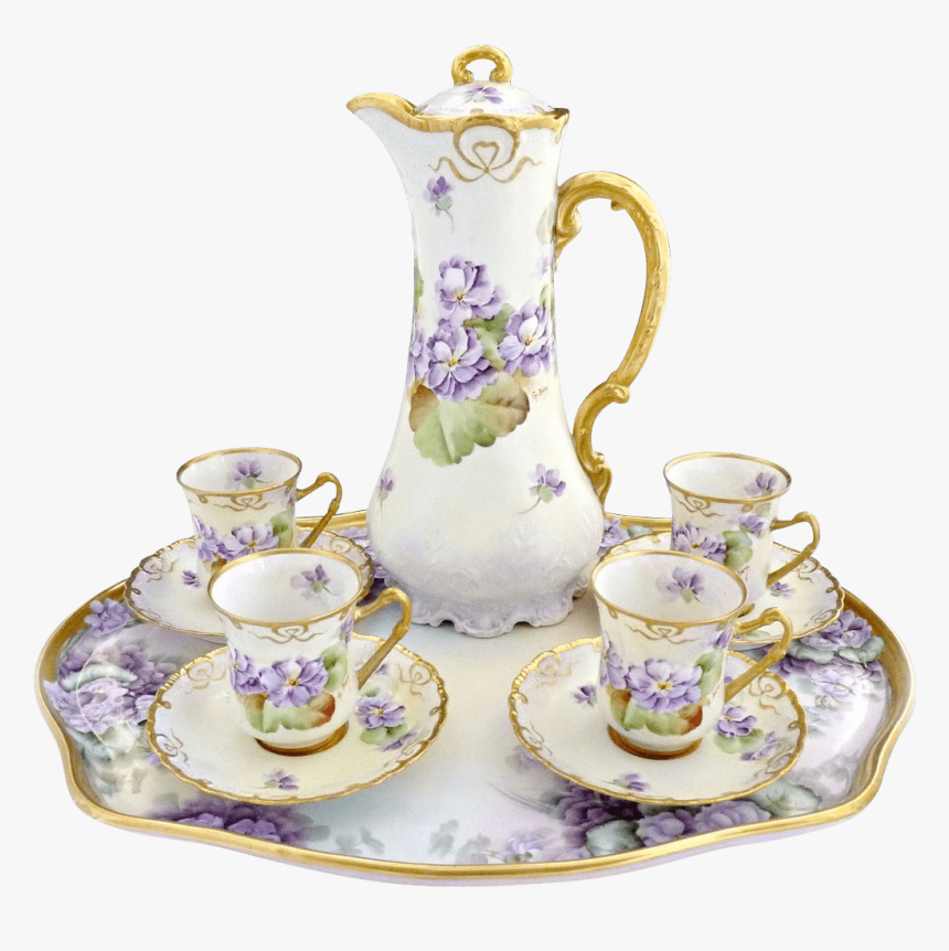 Italian Fine Porcelain Coffee Set - Tea With Cup Png, Transparent Png