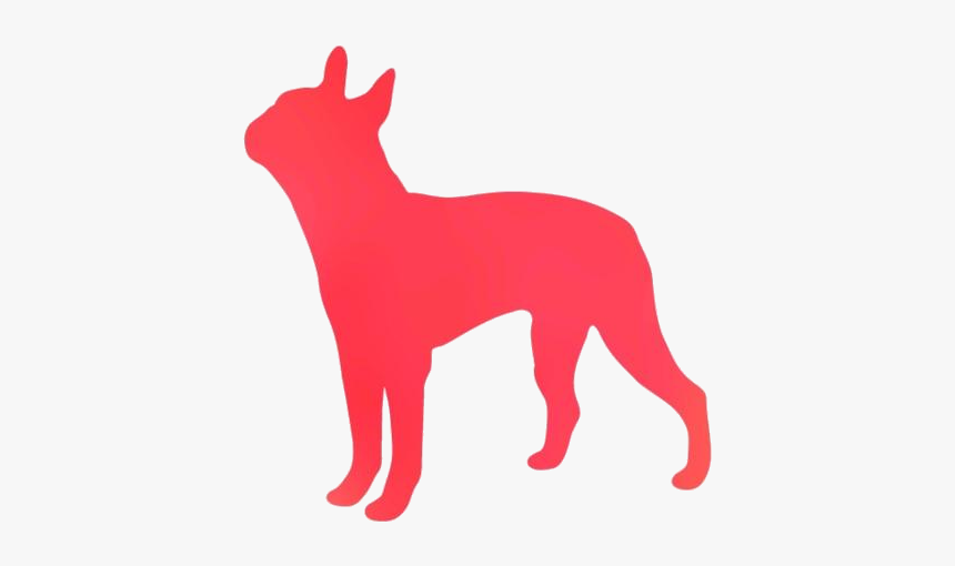 Transparent Boston Terrier Dog Silhouette Png - Boston Terrier Silhouette Png, Png Download