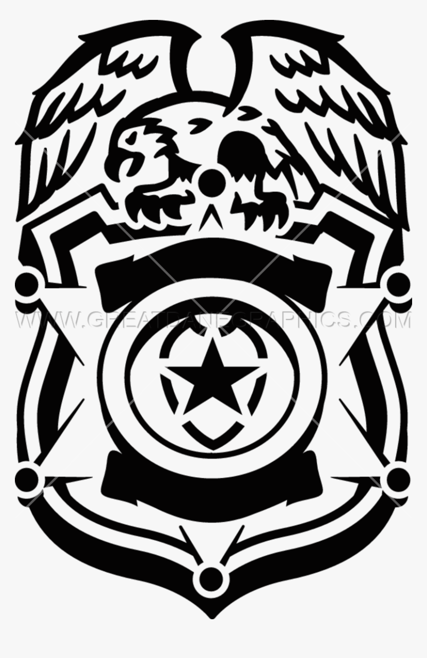 Badge Police Officer Thin Blue Line Clip Art - Silk Screen Police Badge, HD Png Download