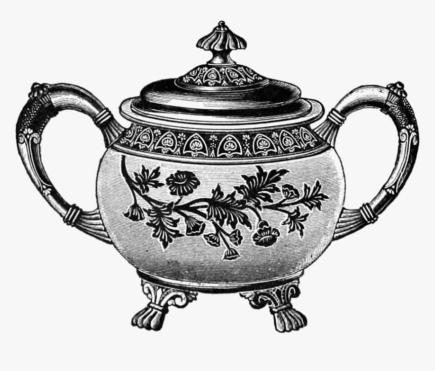 Teapot - Clipart - Vintage Teapot Png, Transparent Png