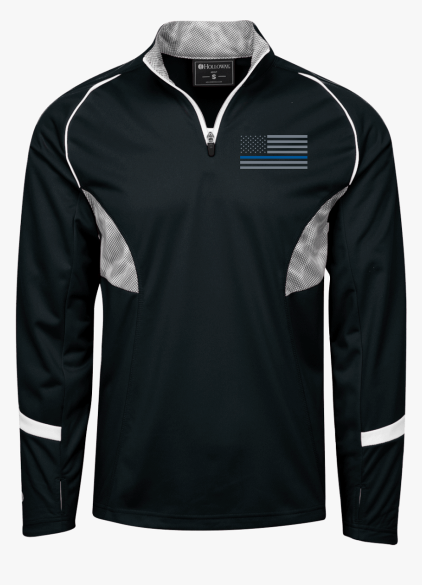 Transparent Thin Blue Line Png - Black Camo 1 4 Zip Pullover, Png Download