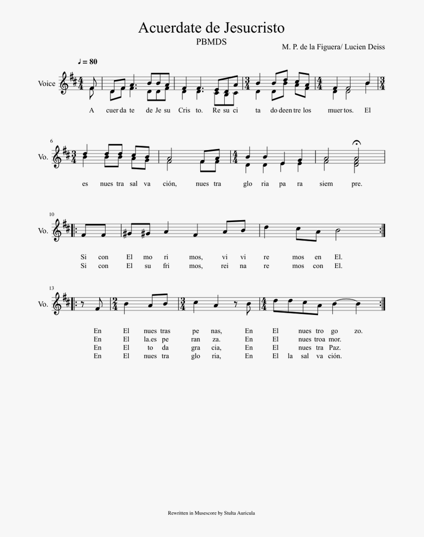 Transparent Jesucristo Png - La Donna E Mobile Violin Notes, Png Download