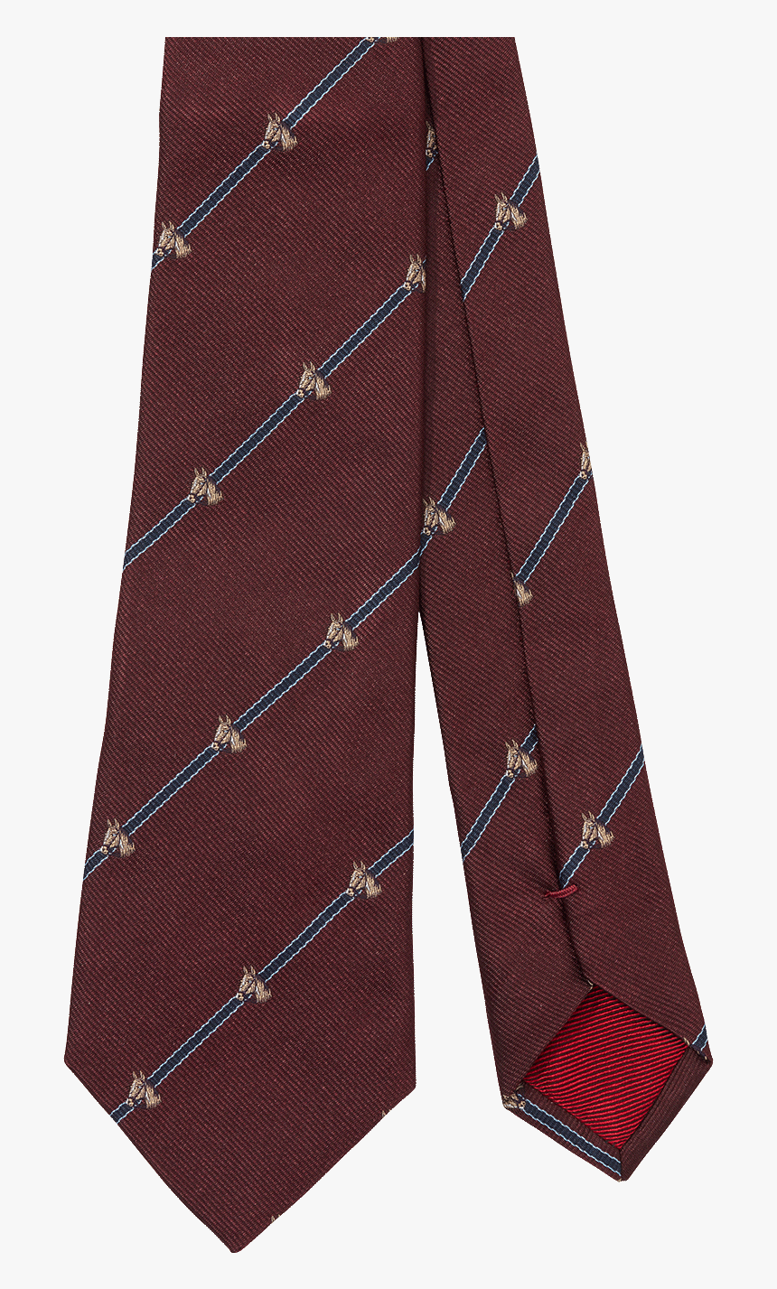 Pomegranate Animal Jacquard Silk Tie Fw19 Collection, - Corbata Gris Y Burdeos, HD Png Download