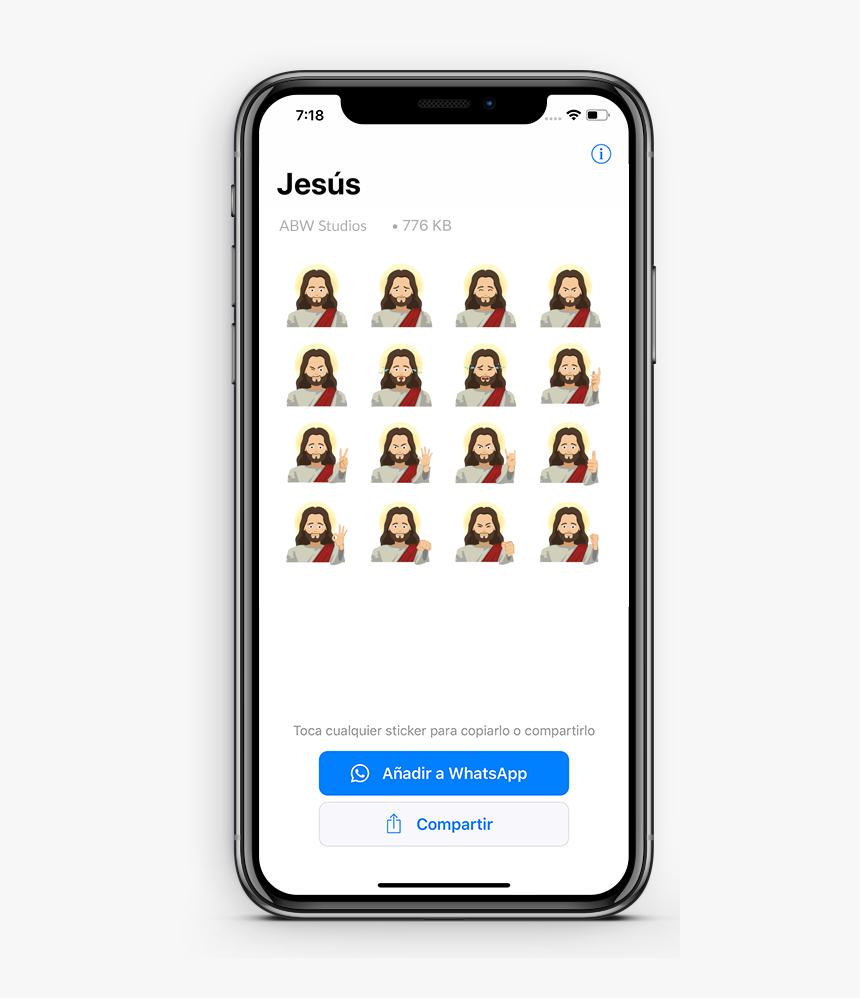 Phone Sticker De Jesus Para Whatsapp, HD Png Download , Transparent