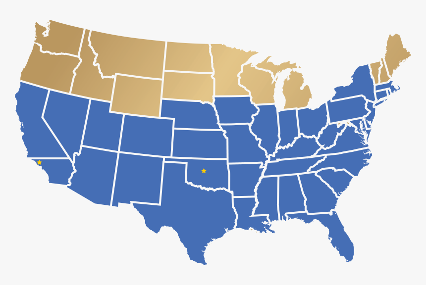 Red Vs Blue States 2019, HD Png Download