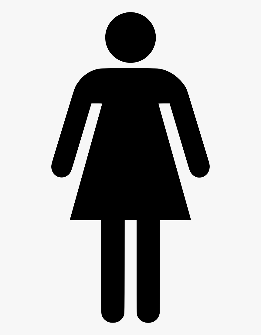 Download Png - Silhouette Woman Stick Figure, Transparent Png