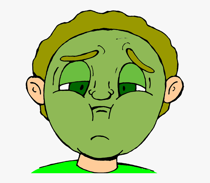 Sick Clipart Nauseous - Nausea Clipart, HD Png Download