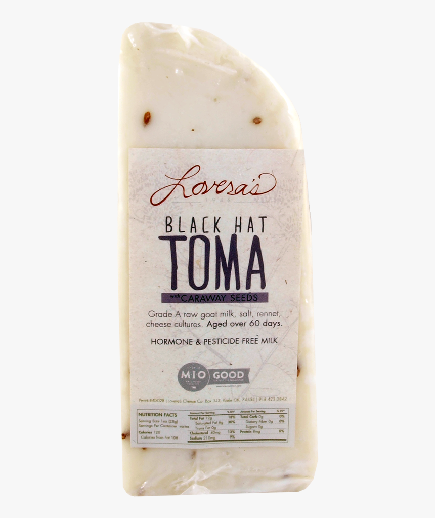 Black Hat Toma With Caraway - Grated Parmesan, HD Png Download