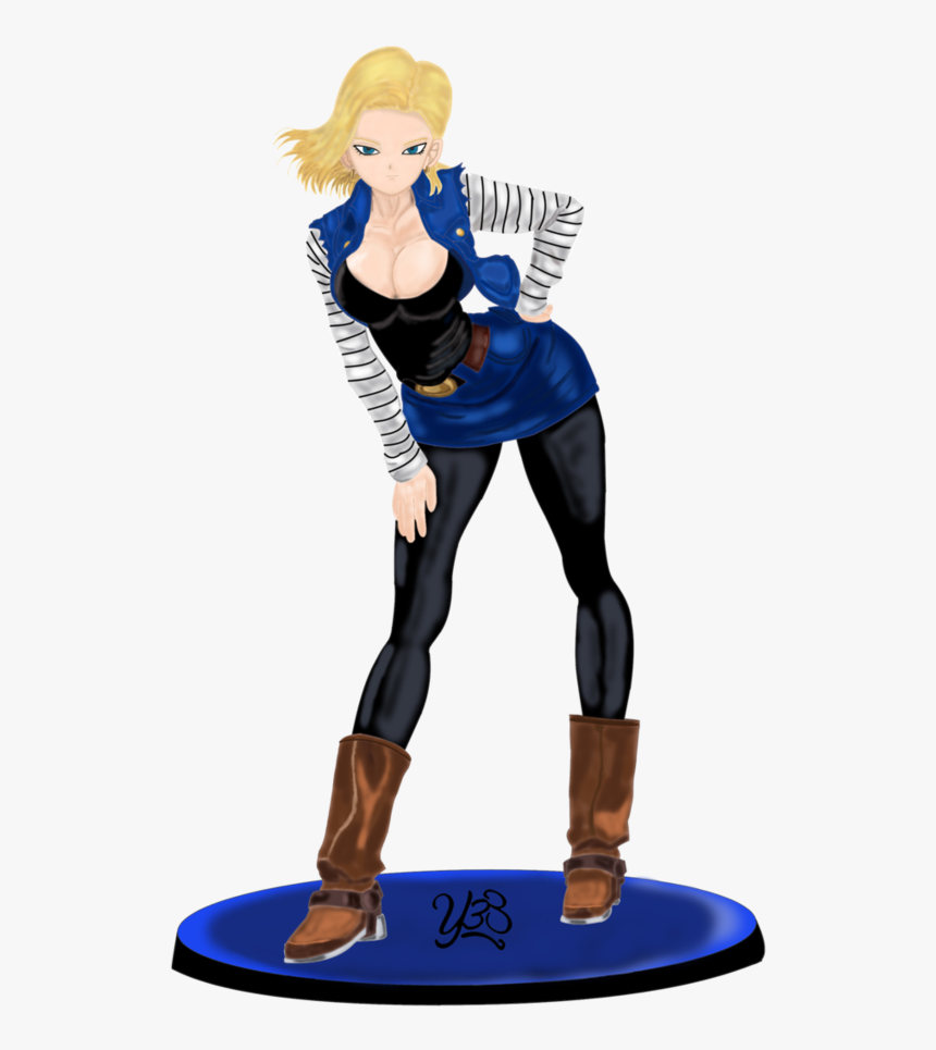 Figuras De Androide 18 , Png Download - C18 Statue, Transparent Png