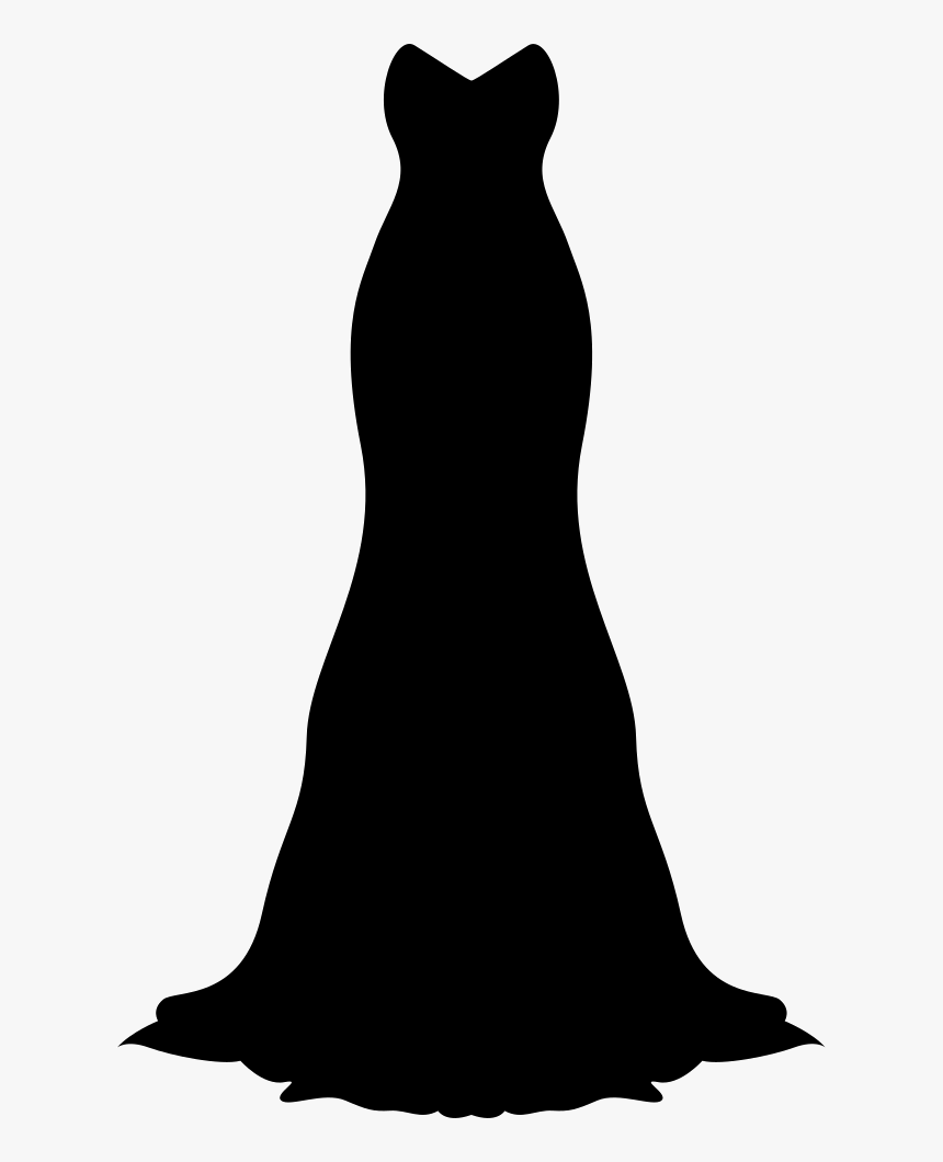 Long Black Gown - Long Evening Gowns Clipart, HD Png Download