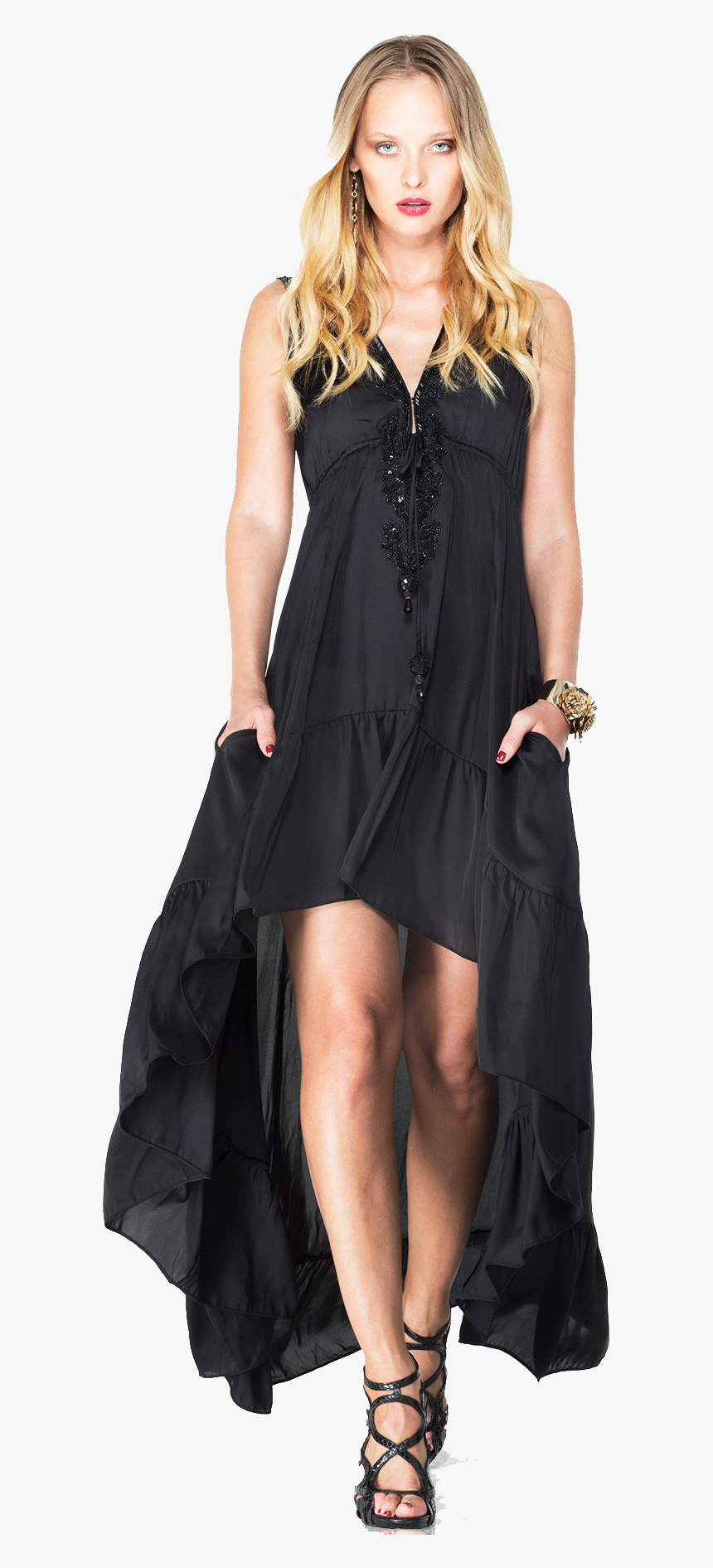 Black Dresses Png Transparent Background - Photo Shoot, Png Download