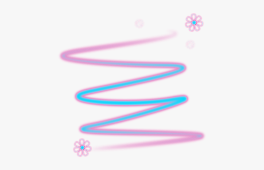 #neon #swirls #swirl #lights #swirly #light #lighteffects - Circle, HD Png Download