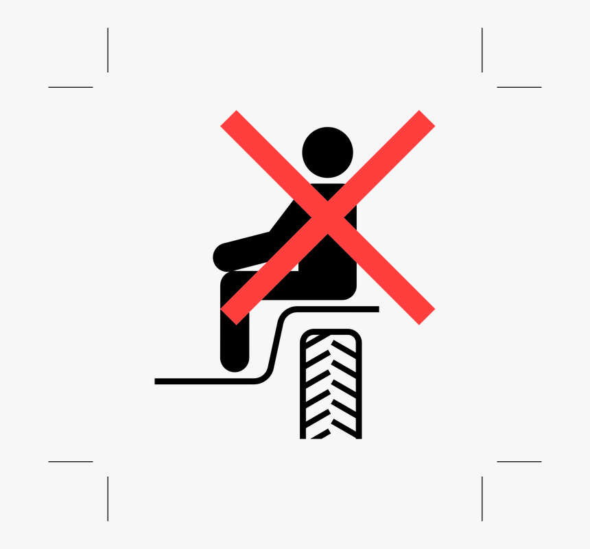 No Riding, No Sitting, Sign, Prohibited, Not Allowed - Sitting Not Allowed, HD Png Download