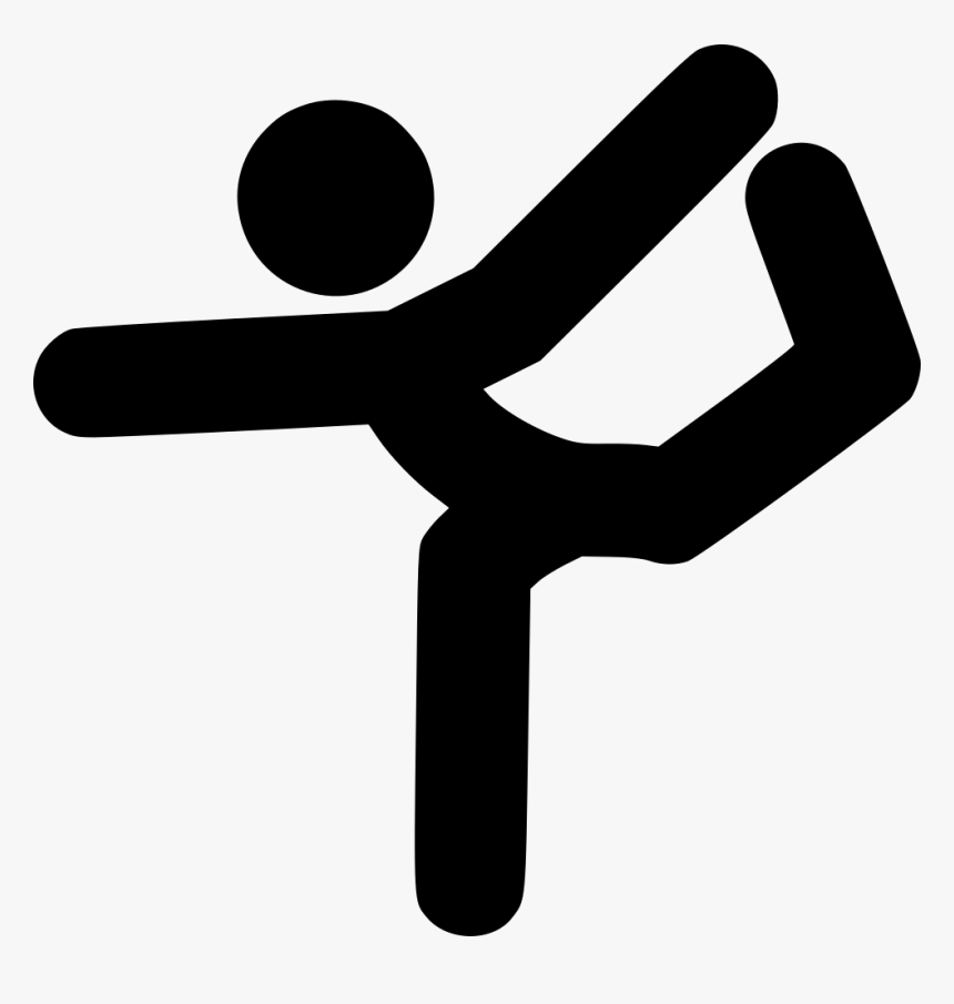 Yoga Pose Ii - Yoga Pose Icon, HD Png Download
