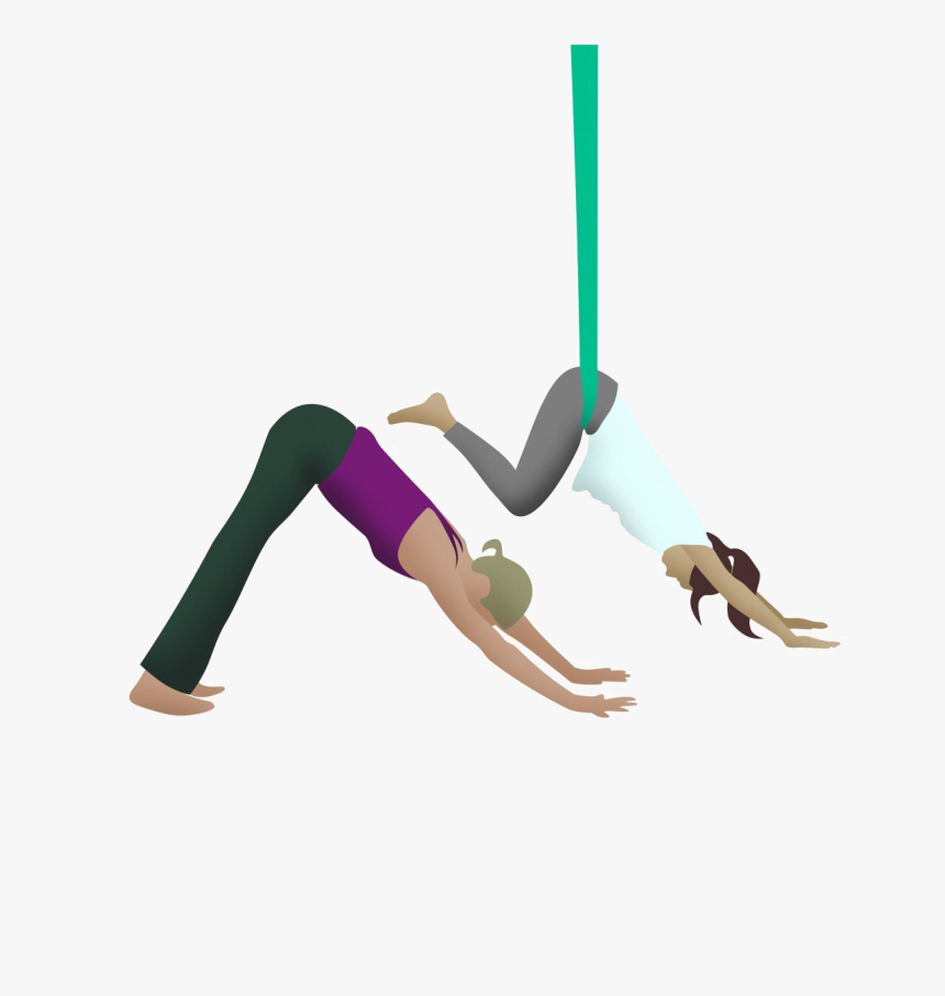 Aerial Yoga Pose Png Hd Quality - Aerial Yoga Vector Png, Transparent Png
