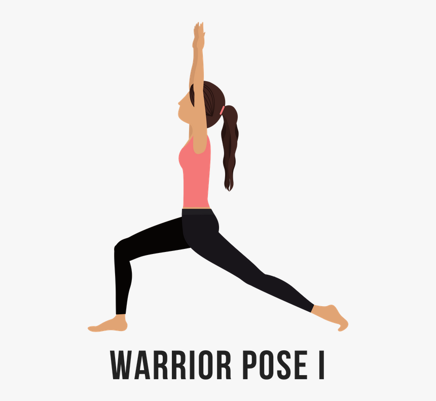 Warrior Pose I - Lunge, HD Png Download