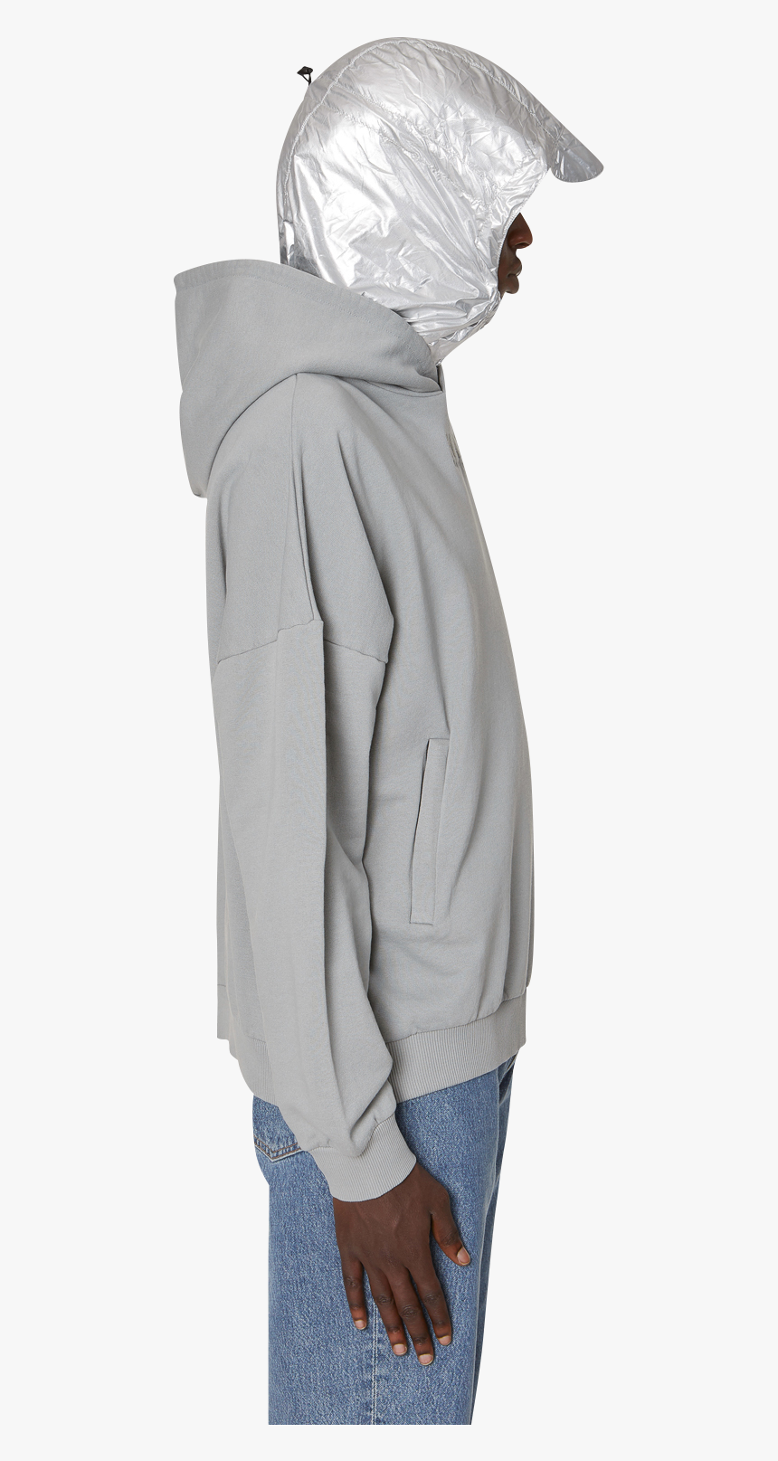 B Nistos Hood Sweat, Grey, Hi Res - Hoodie, HD Png Download