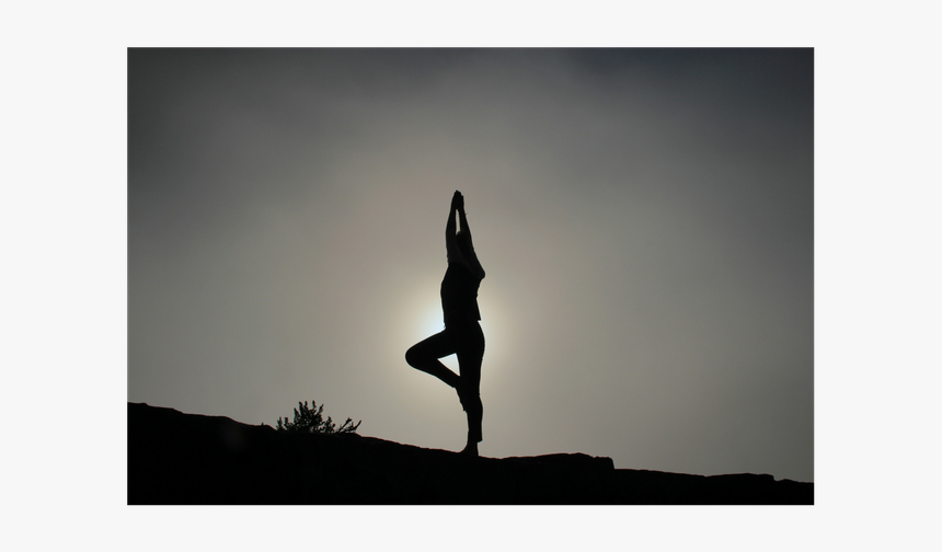 Yoga Teaches To Live Fully - Silhouette, HD Png Download
