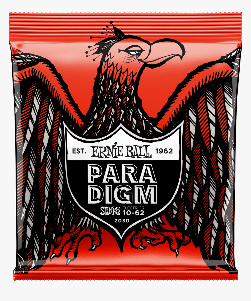 Skinny Top Heavy Bottom Slinky Paradigm 7 String Electric - Ernie Ball Paradigm Super Slinky 09 42, HD Png Download