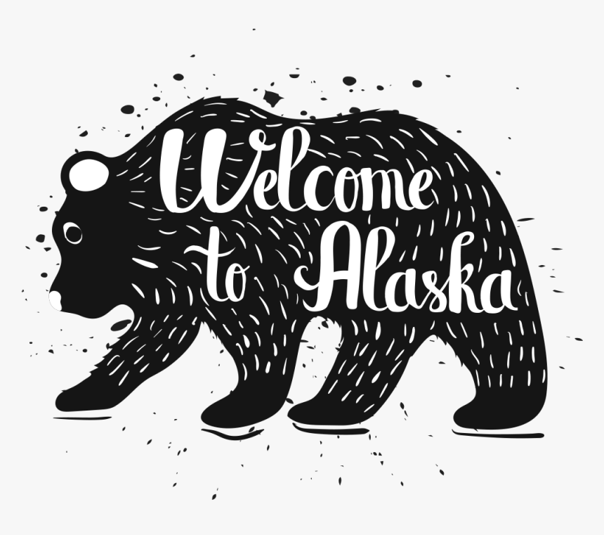 United States Bear Poster Silhouette - Плакат На Тему Россия, HD Png Download