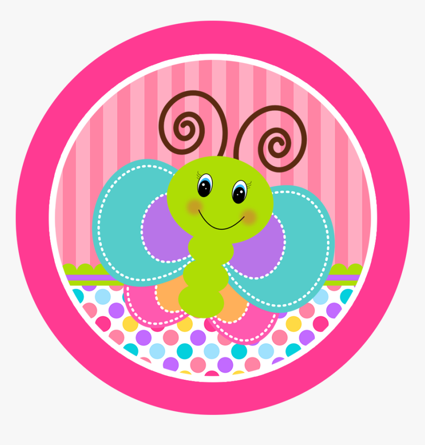 Toppers O Etiquetas De Divertida Mariposa Para Imprimir - Mariposas Para Imprimir Tarjetas, HD Png Download
