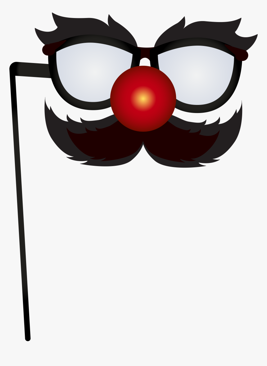 Transparent Mustache Clipart - Party Mustache Clip Art, HD Png Download