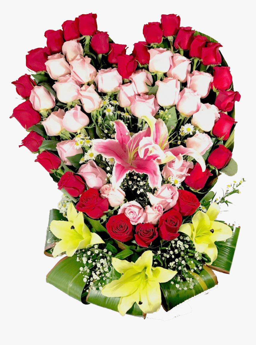 Corazón De Rosas Rojas - Bouquet, HD Png Download