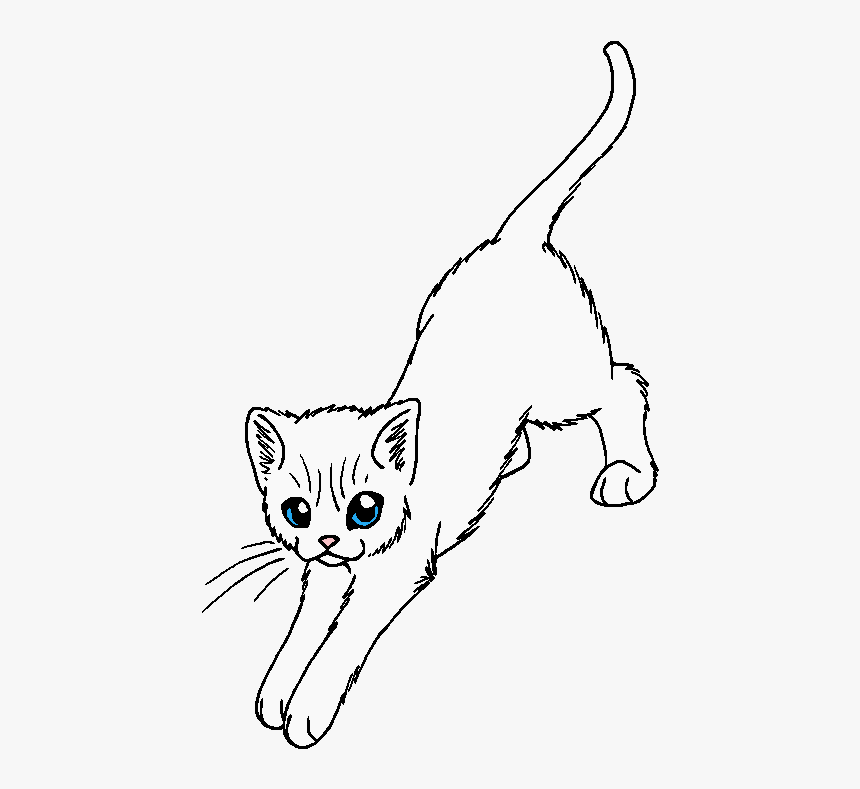 Falling Feather Png - Cat With Scar Cartoon, Transparent Png